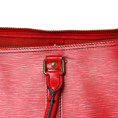 Louis Vuitton Epi Keepall 45 Castillan Red 9 of 9