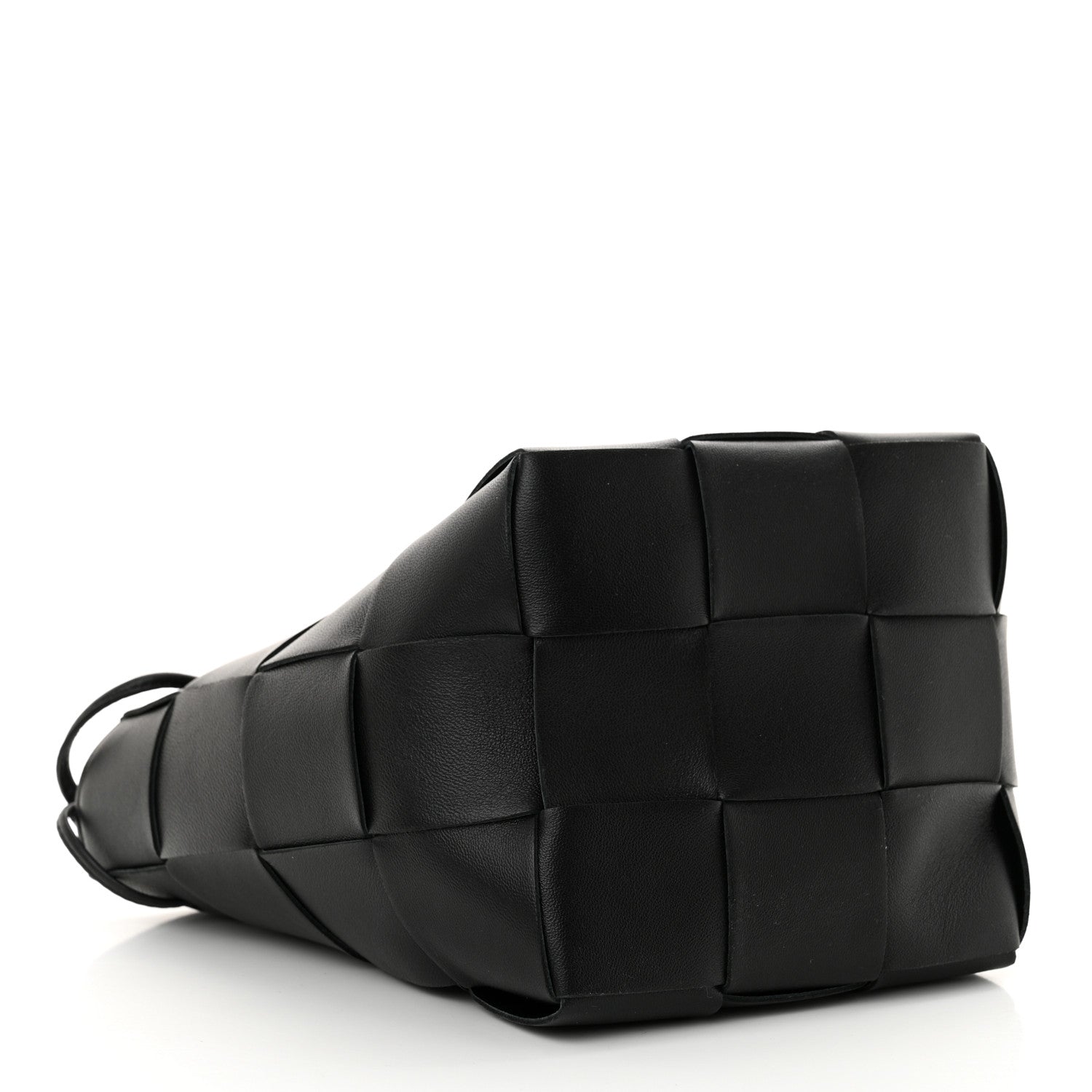 Bottega Veneta Lambskin Intreccio Small Crossbody Bucket Bag Fondant 4 of 9