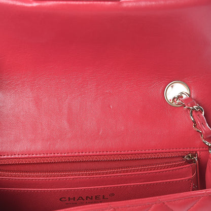 Chanel Lambskin Quilted Mini Rectangular Flap Fuchsia 10 of 11