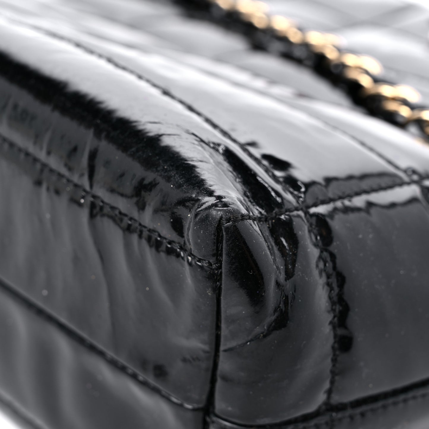 Patent Chocolate Bar CC Tote Black