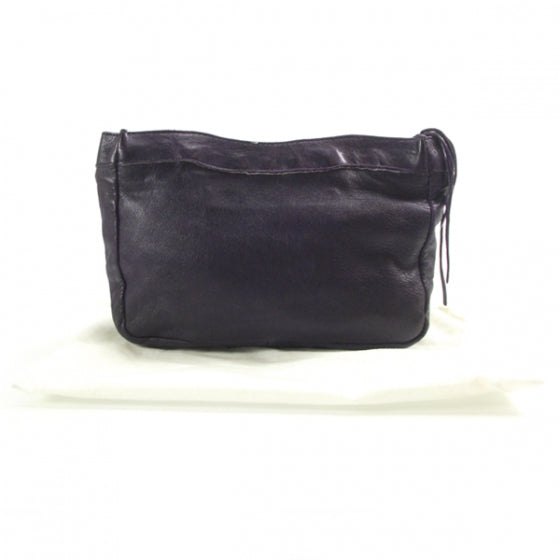 Agneau Make Up Clutch Sapphire