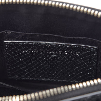 Marc Jacobs Metallic Sheepskin Python Embossed Snapshot Camera Bag Black 7 of 16
