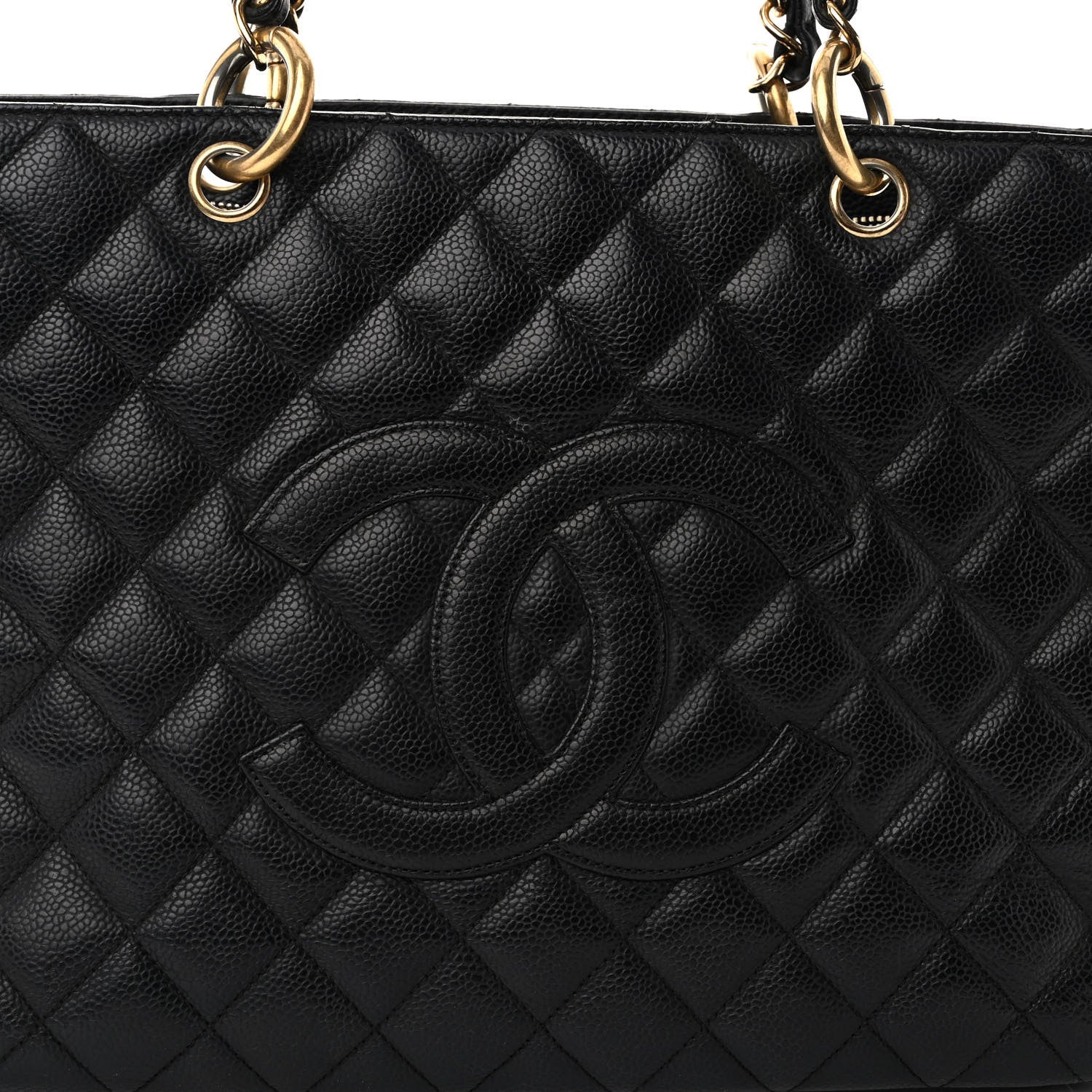 Chanel Caviar Quilted Grand Shopping Tote GST Black 8 of 10