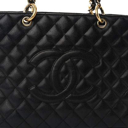 Chanel Caviar Quilted Grand Shopping Tote GST Black 8 of 10