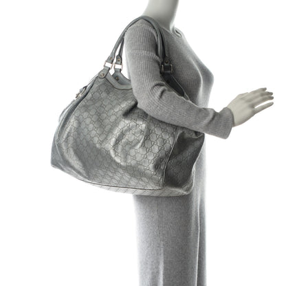 Gucci Guccissima Large Sukey Tote Silver 2 of 7