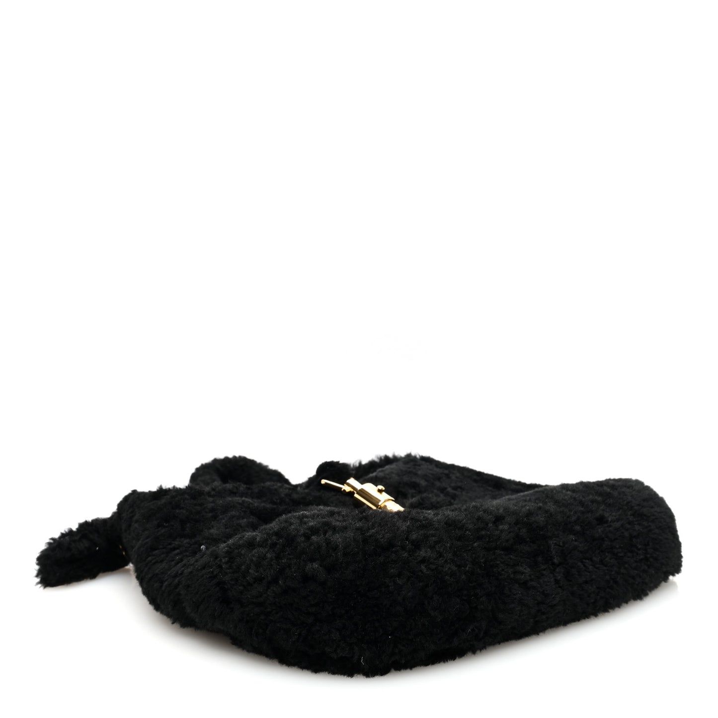 Shearling Small Jackie 1961 Shoulder Bag Black