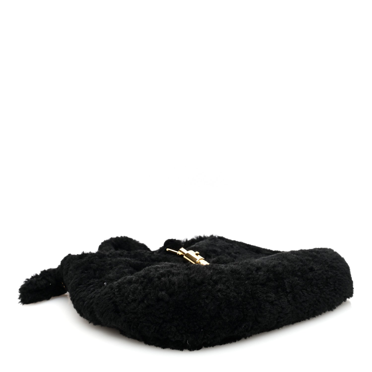 Gucci Shearling Small Jackie 1961 Shoulder Bag Black 4 of 9