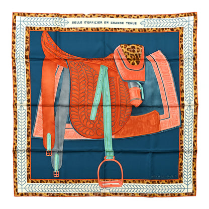 Hermes Silk Selle d'Officier En Grande Tenue Scarf 90 1 of 6
