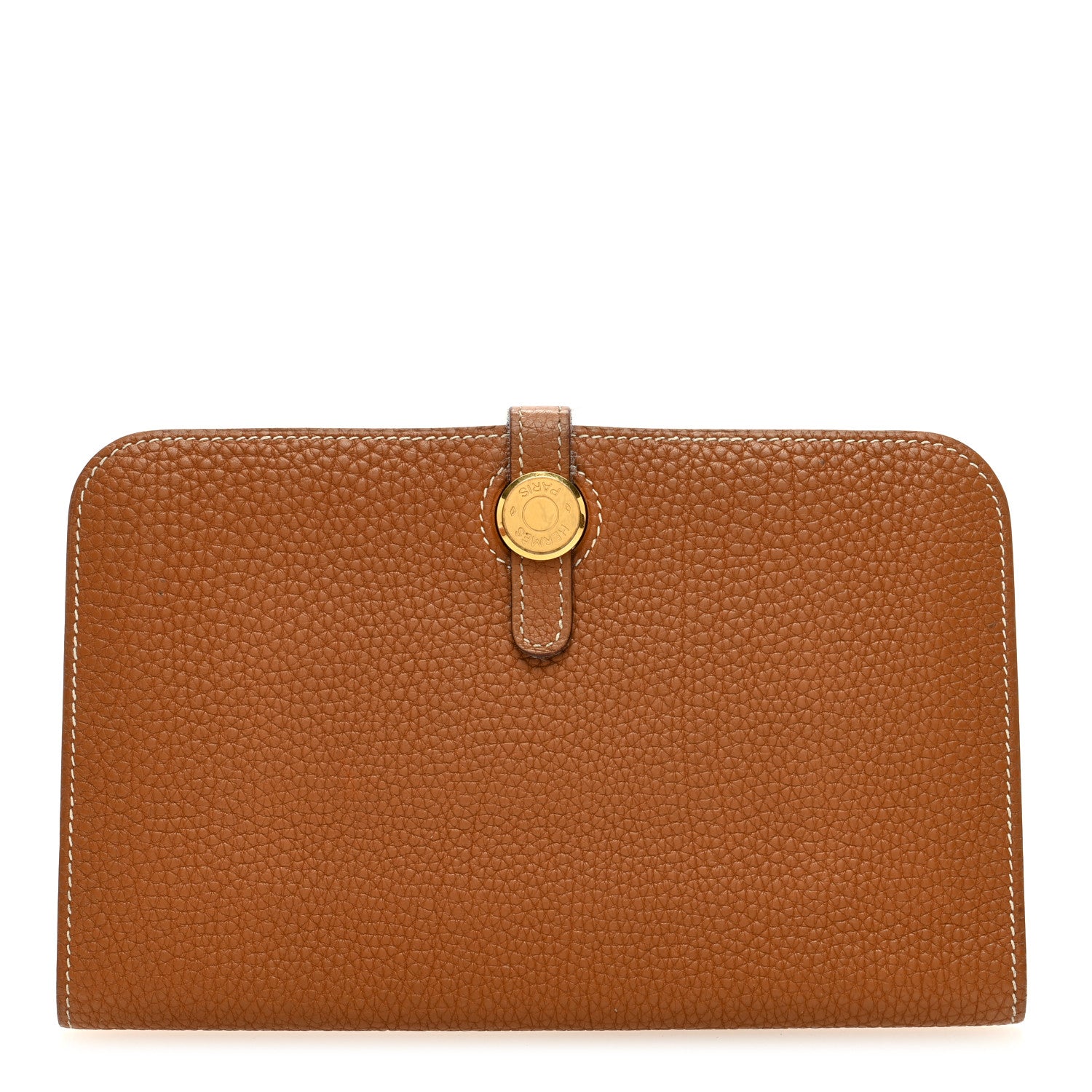 Hermes Togo Dogon Duo Wallet Gold 1 of 9