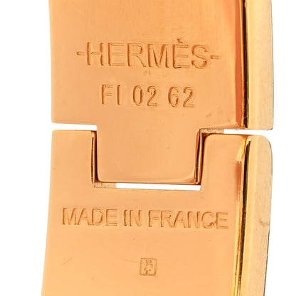 Hermes Enamel Narrow Clic Clac H Bracelet GM Black 4 of 7