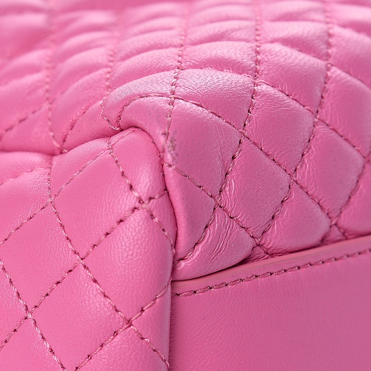 Nappa Quilted Icon Bowler Pink