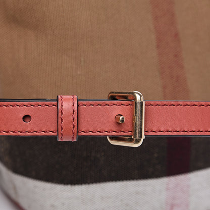 Burberry Canvas Mega Check Mini Ashby Tassel Crossbody Pink 9 of 11