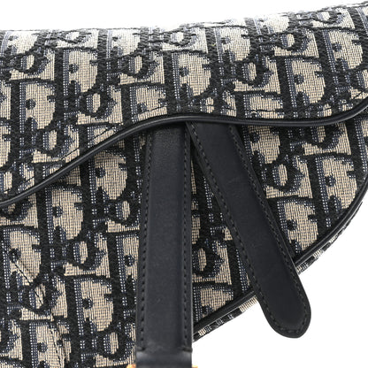 Christian Dior Oblique Mini Saddle Bag Blue 7 of 10