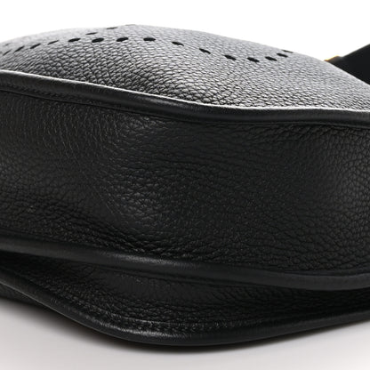 Hermes Taurillon Clemence Evelyne III PM Black 9 of 10