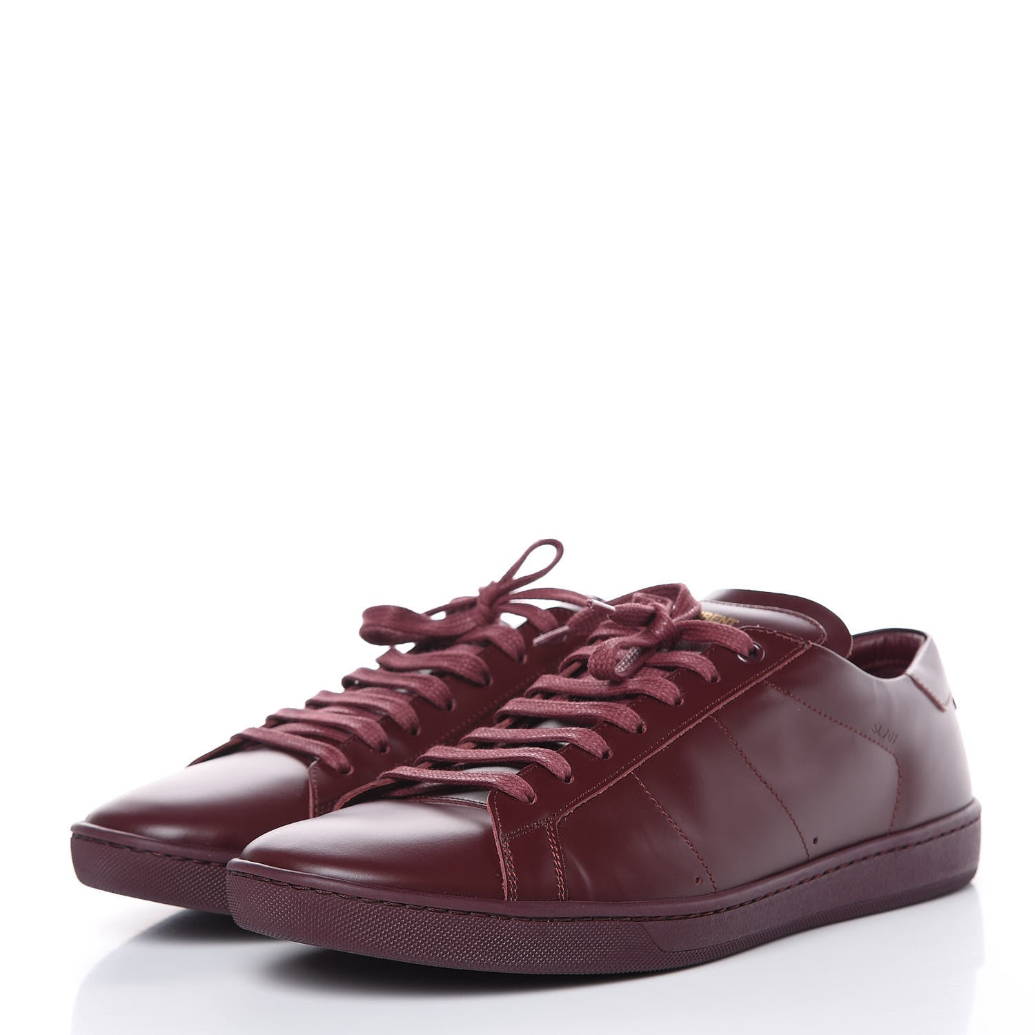 Saint Laurent Calfskin Mens Alpha Sneakers 42.5 Rouge Legion 3 of 10