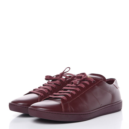 Saint Laurent Calfskin Mens Alpha Sneakers 42.5 Rouge Legion 3 of 10