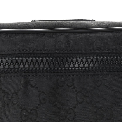 Gucci Nylon Monogram Fanny Pack Belt Bag Black 8 of 10