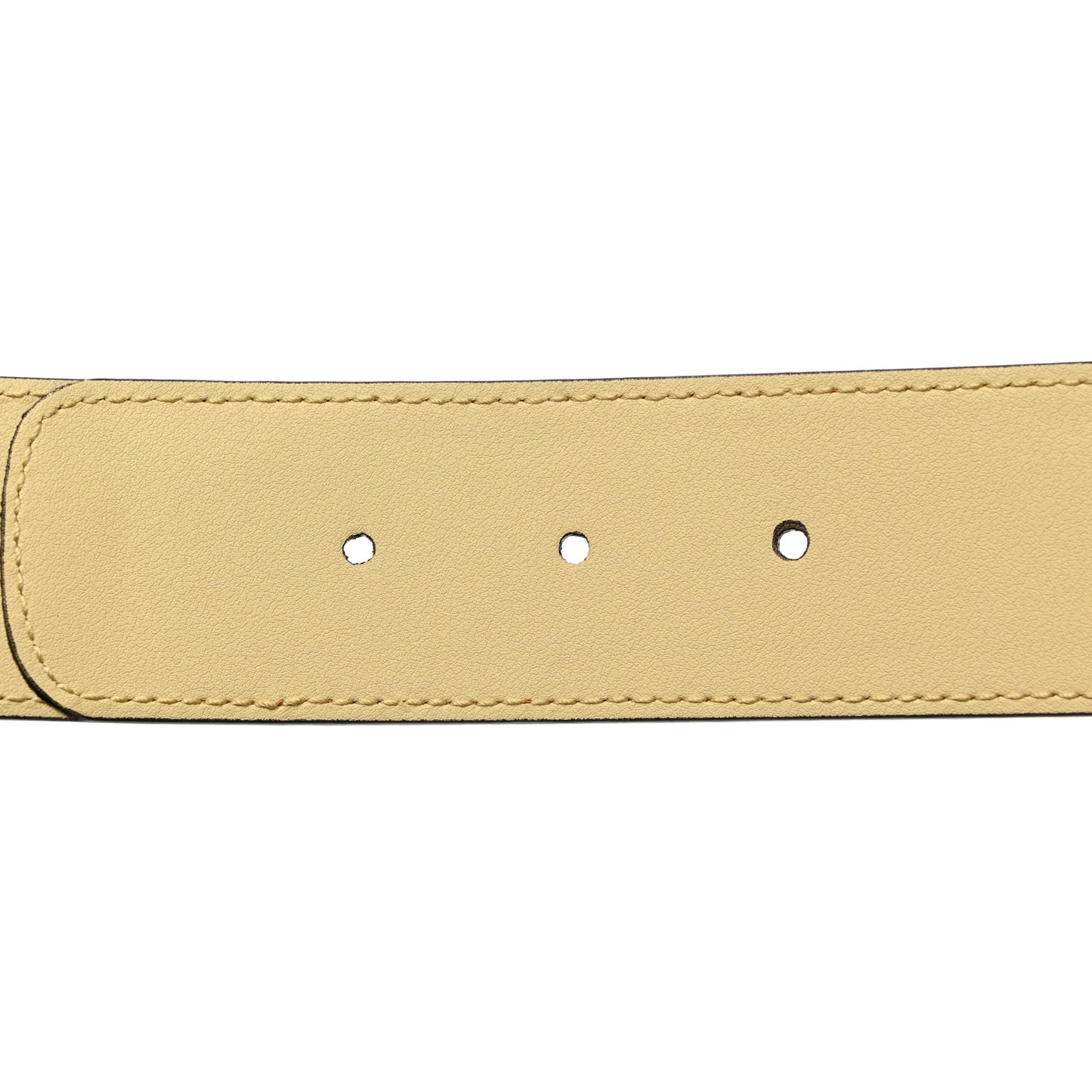 Ostrich Snakeskin Double G 40mm Belt 75 30 Gold Cloud Butter Ivory Paradise Cloud