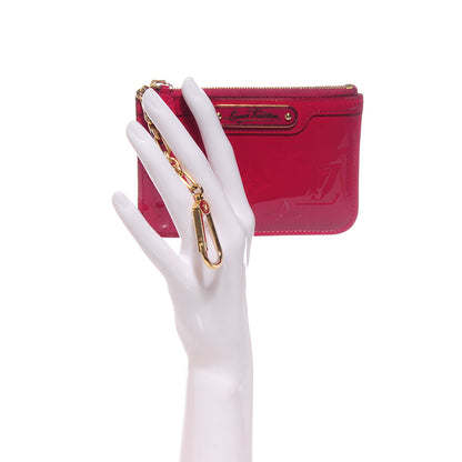 Louis Vuitton Vernis Key Pouch Rose Indien 2 of 7