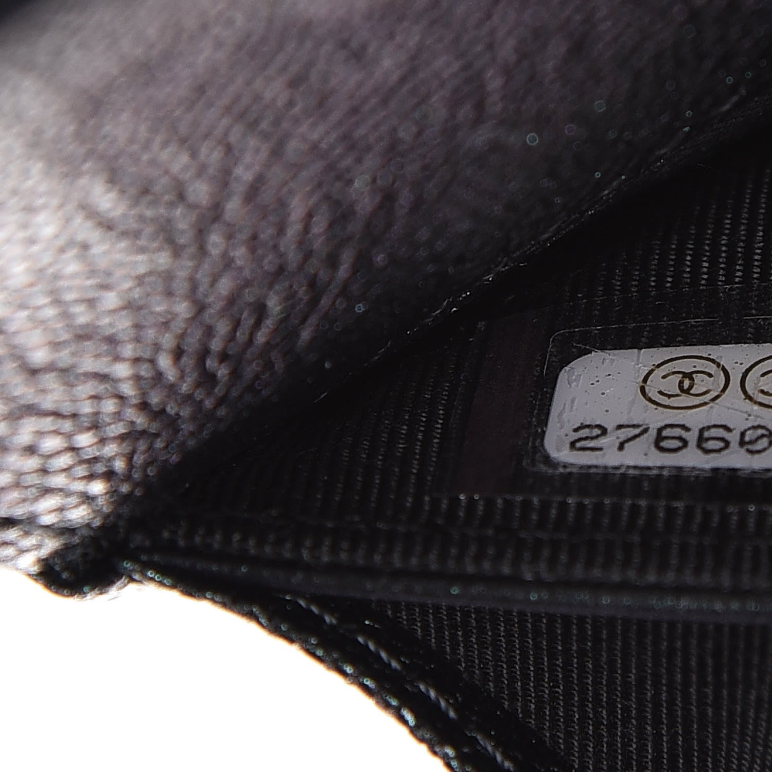 Chanel Iridescent Caviar Quilted Medium Flap Wallet Black 8 of 10