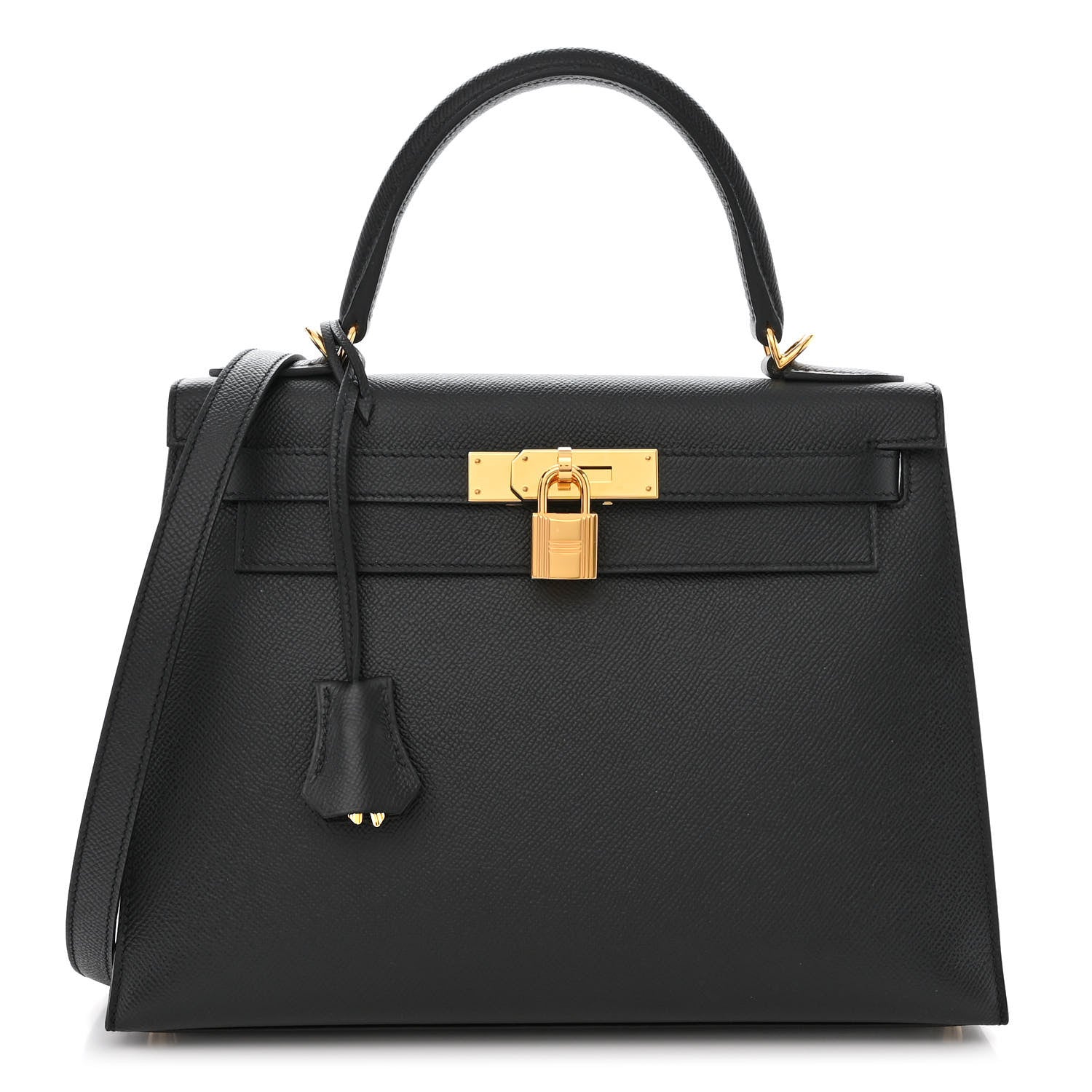 Hermes Epsom Kelly Sellier 28 Black 1 of 11