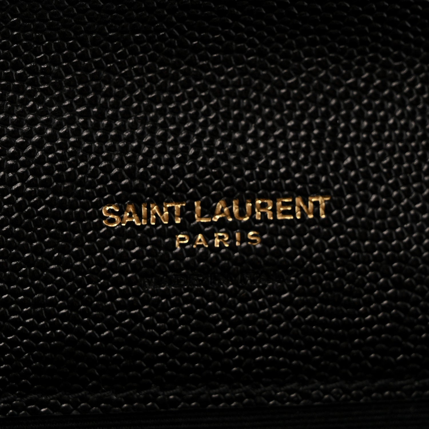Saint Laurent Grain De Poudre Matelasse Chevron Monogram Envelope Clutch Black 6 of 12