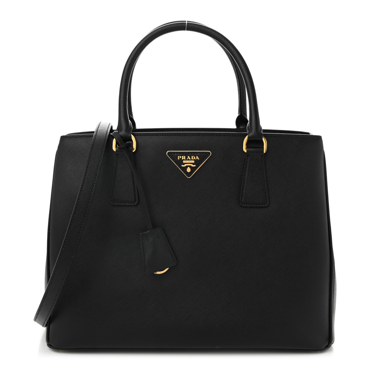 Prada Saffiano Lux Medium Tote Black 1 of 10