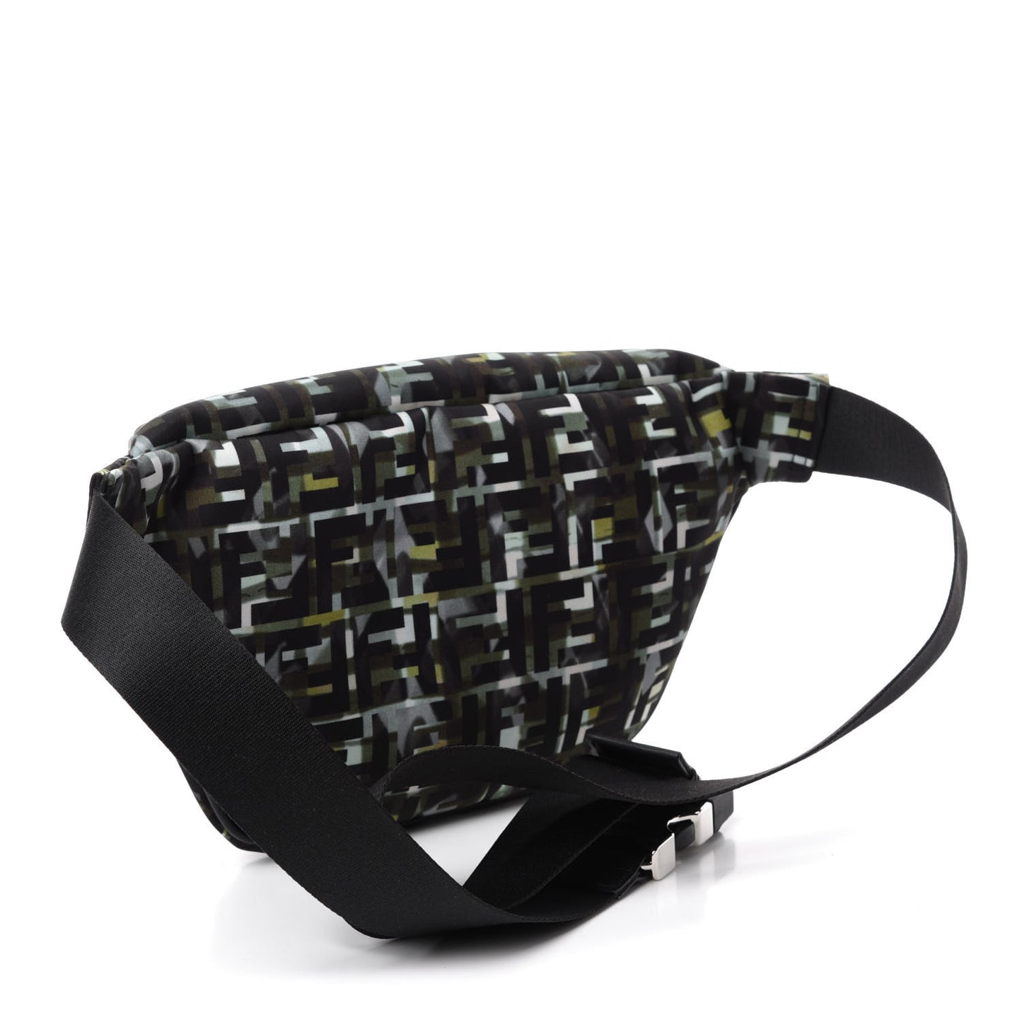 Nylon CamouFF Belt Bag Black Multicolor