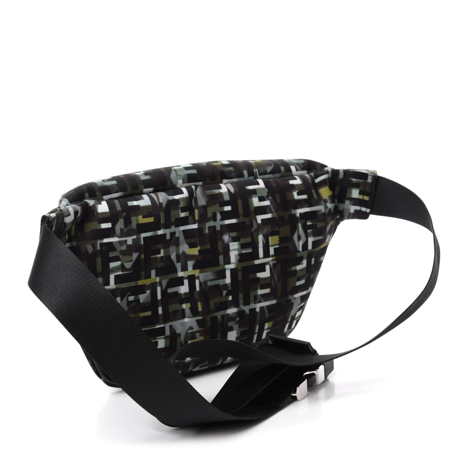 Fendi Nylon CamouFF Belt Bag Black Multicolor 3 of 10