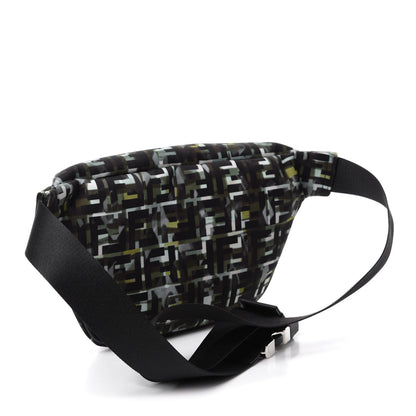 Fendi Nylon CamouFF Belt Bag Black Multicolor 3 of 10