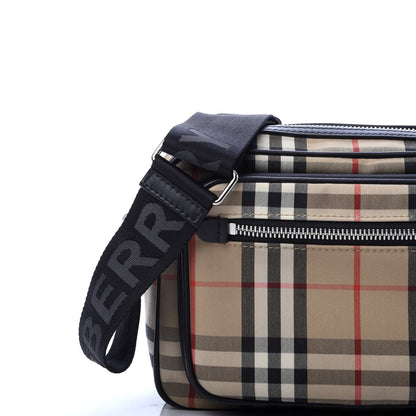 Burberry Vintage Check Calfskin Small Camera Bag Archive Beige 10 of 10