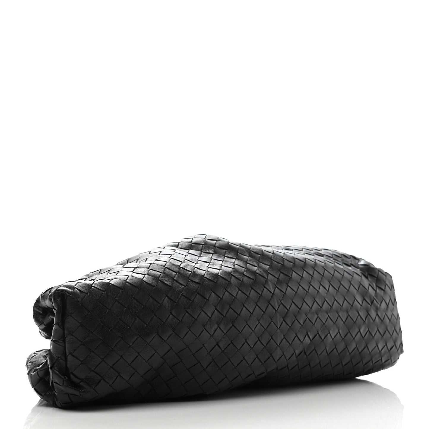 Nappa Maxi Intreccio The Pouch Oversized Clutch Black