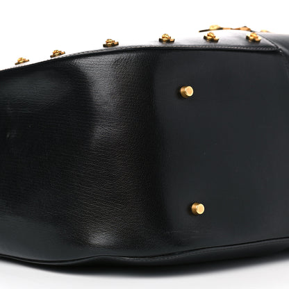 Versace Calfskin Medallion Tribute Tote Black 8 of 13