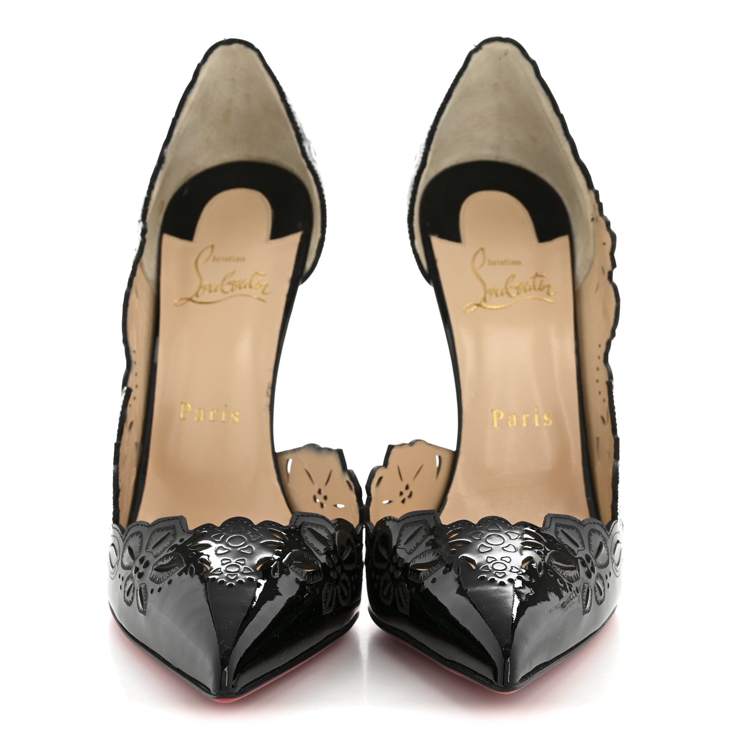 Christian Louboutin Patent Beloved 120 Pumps 39 Black 1857119