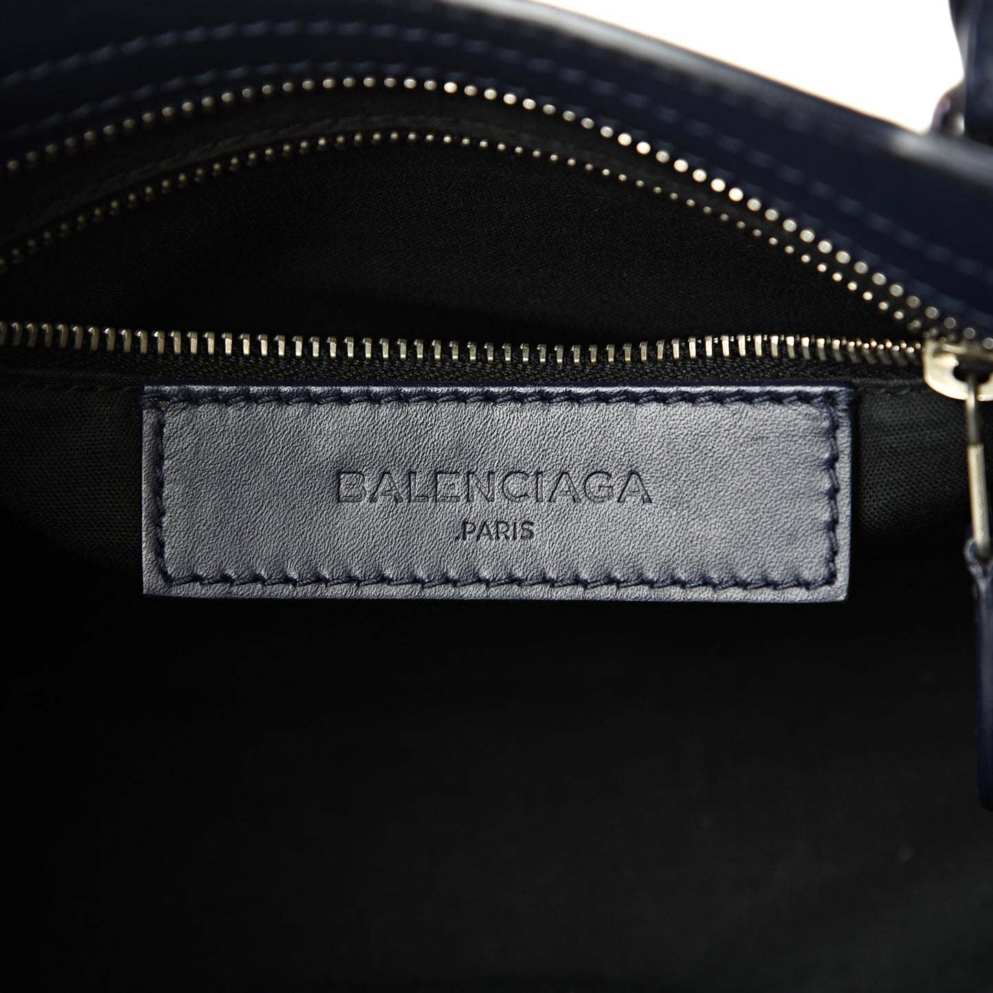 Smooth Calfskin Metallic Patent Giant 12 Silver Hardware Mini City Ultraviolet