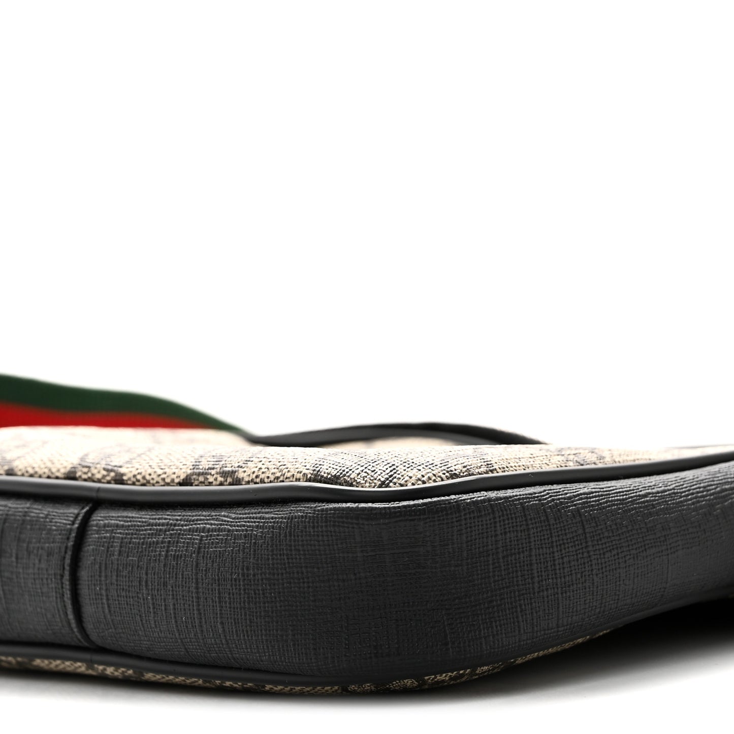 GG Supreme Monogram Web Belt Bag Black