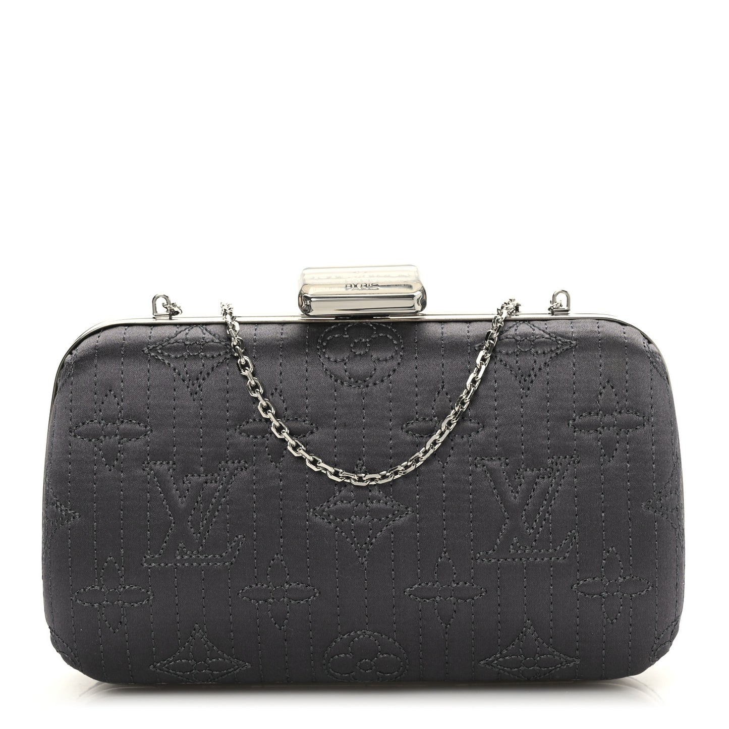 Monogram Motard Minaudiere Clutch Grey