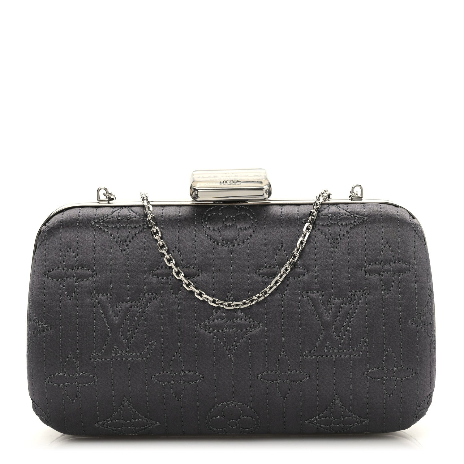 Louis Vuitton Monogram Motard Minaudiere Clutch Grey 1 of 7