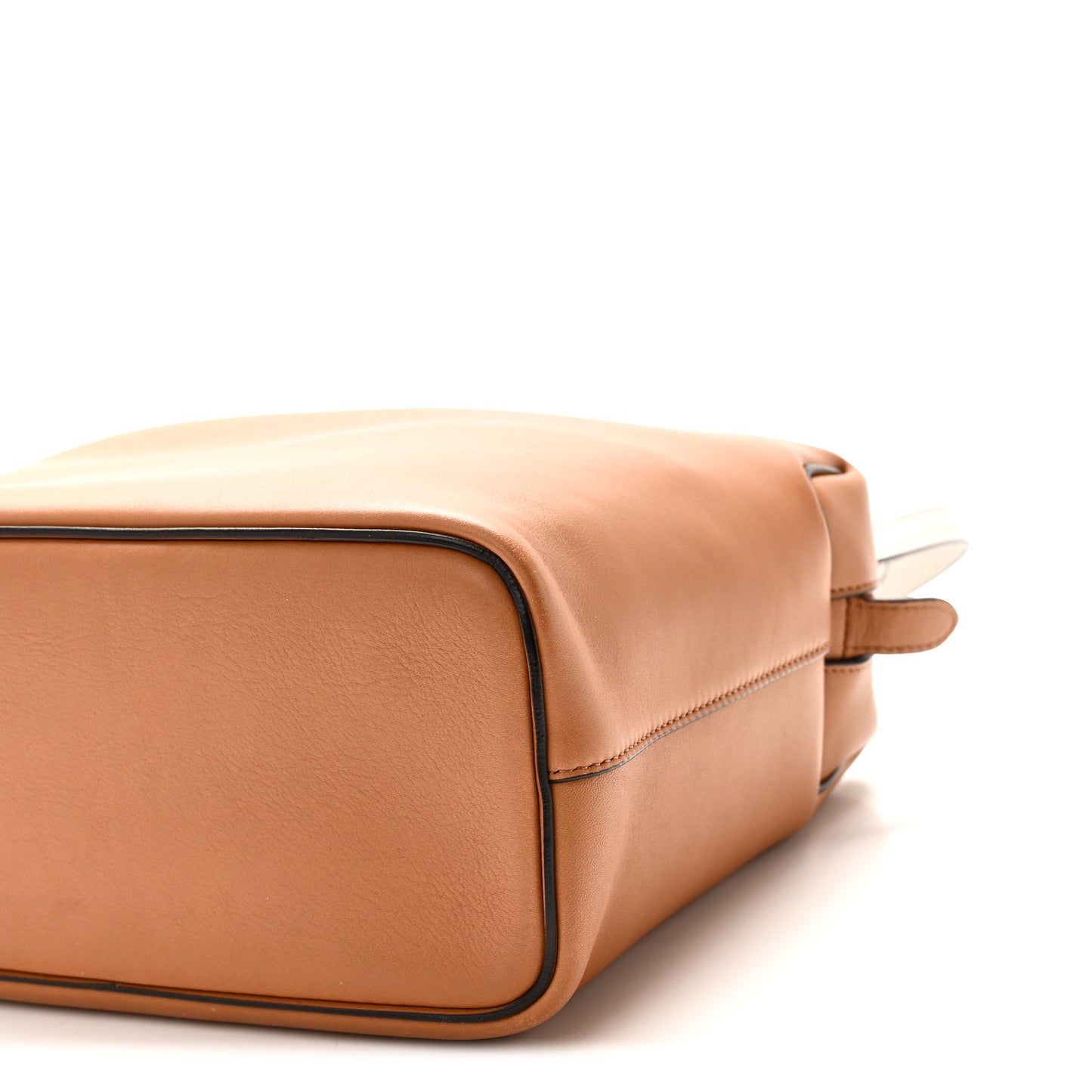 Lambskin Small Soft Cube Satchel  Light Tan