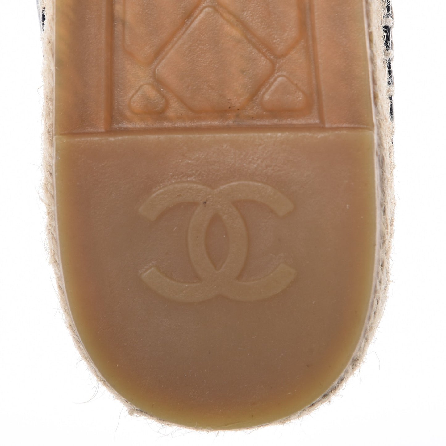 Lambskin CC Espadrilles 41 Navy Black