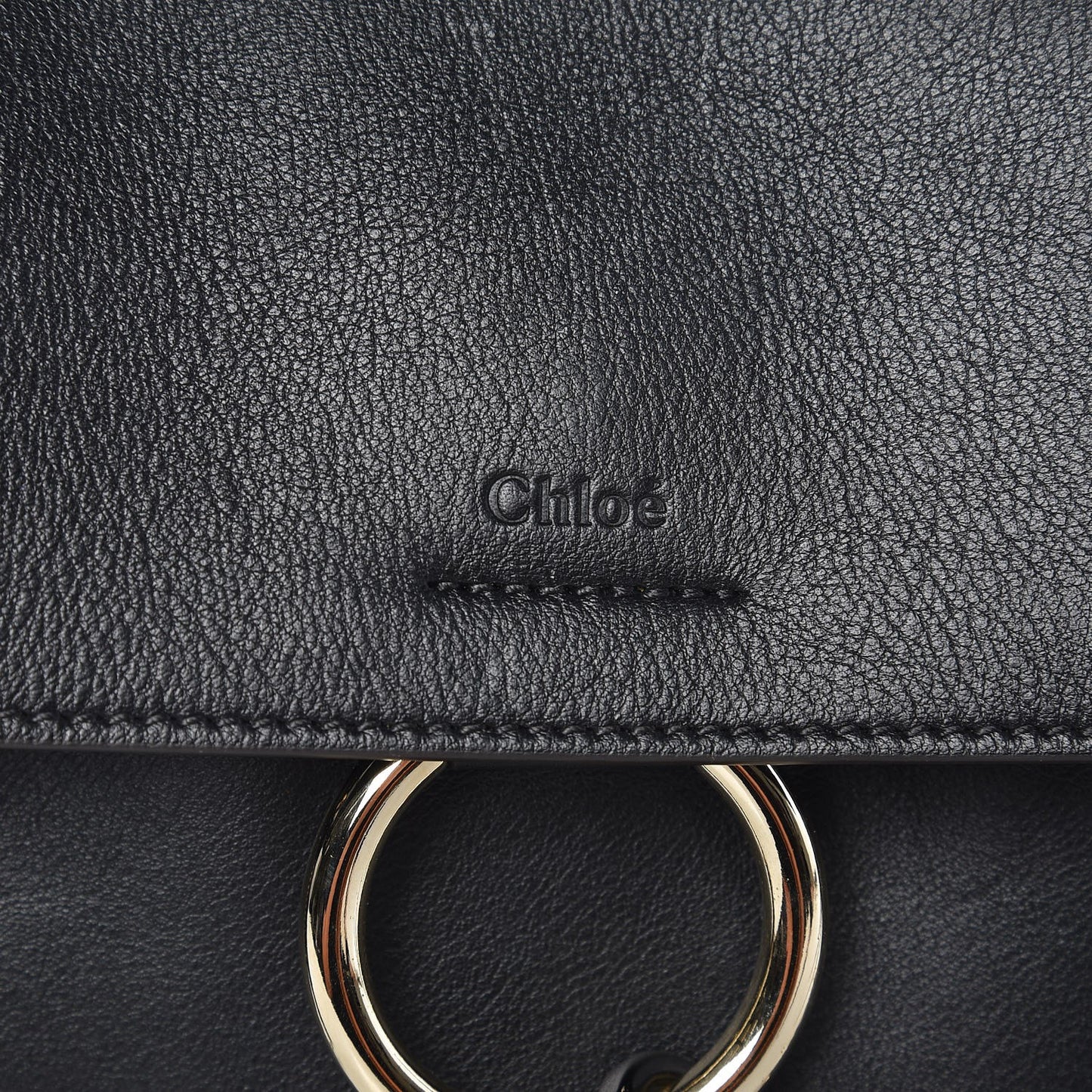 Calfskin Mini Faye Day Shoulder Bag Black