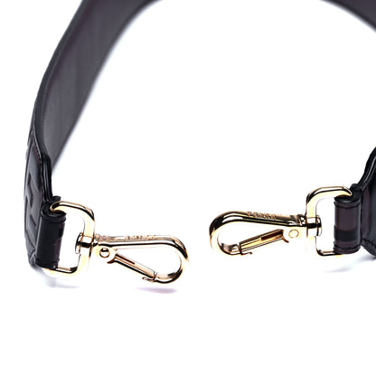 Fendi Vitello Century Bi-Color FF 1974 Embossed Strap You Maya Black 5 of 6
