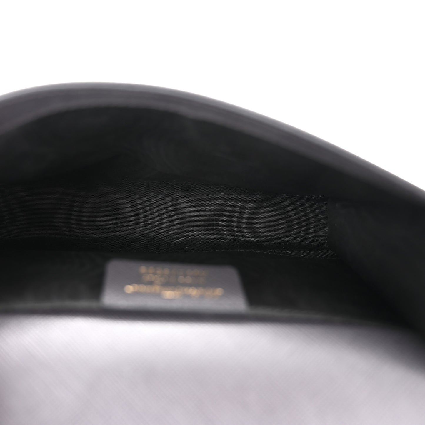 Printed Calfskin Ginny Shoulder Bag Dark Grey