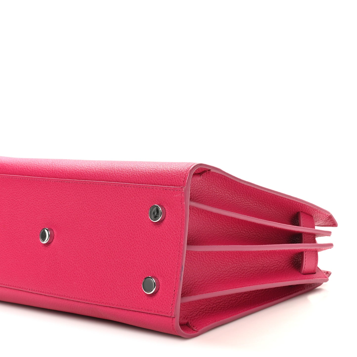Grained Calfskin Baby Sac De Jour Lipstick Fuchsia