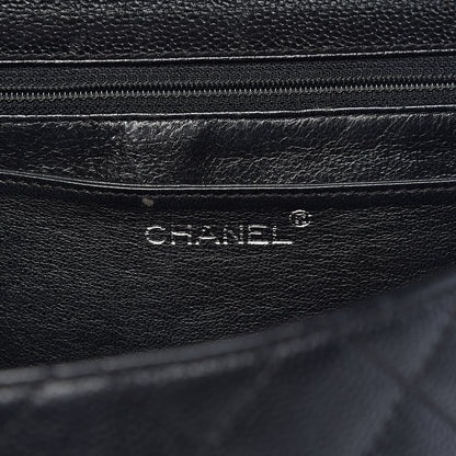 Chanel Caviar Quilted Jumbo Kelly Flap Black 6 of 18