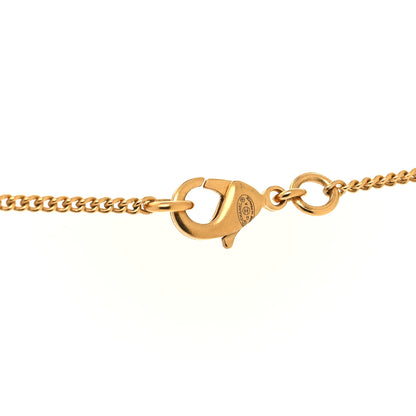 Chanel Metal CC Necklace Matte Gold 4 of 4