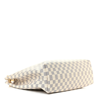 Louis Vuitton Damier Azur Graceful MM Rose Ballerine 4 of 9