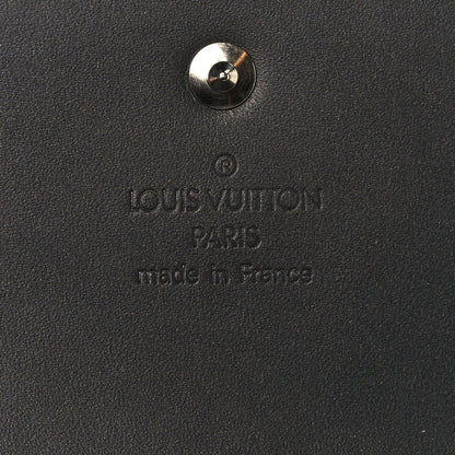 Louis Vuitton Mat Monogram Porte Tresor International Wallet Black 6 of 6