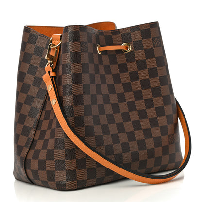 Louis Vuitton Damier Ebene Neonoe MM Safran 3 of 10