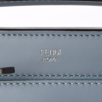 Fendi Vitello Baltico Dolce DotCom Satchel Riviera Blue Notte 8 of 10